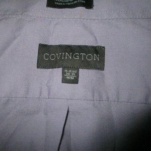 Covington Purple Men's Dress Shirt Size 15-15 1/2 34-35